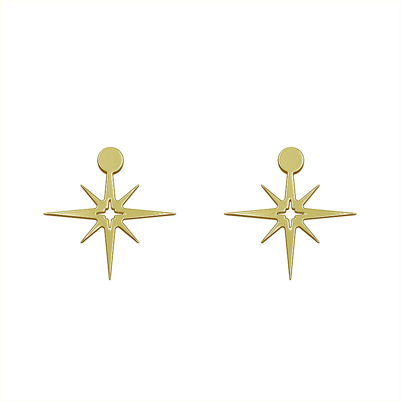 گوشواره طلا مدل ستاره کد GA15491