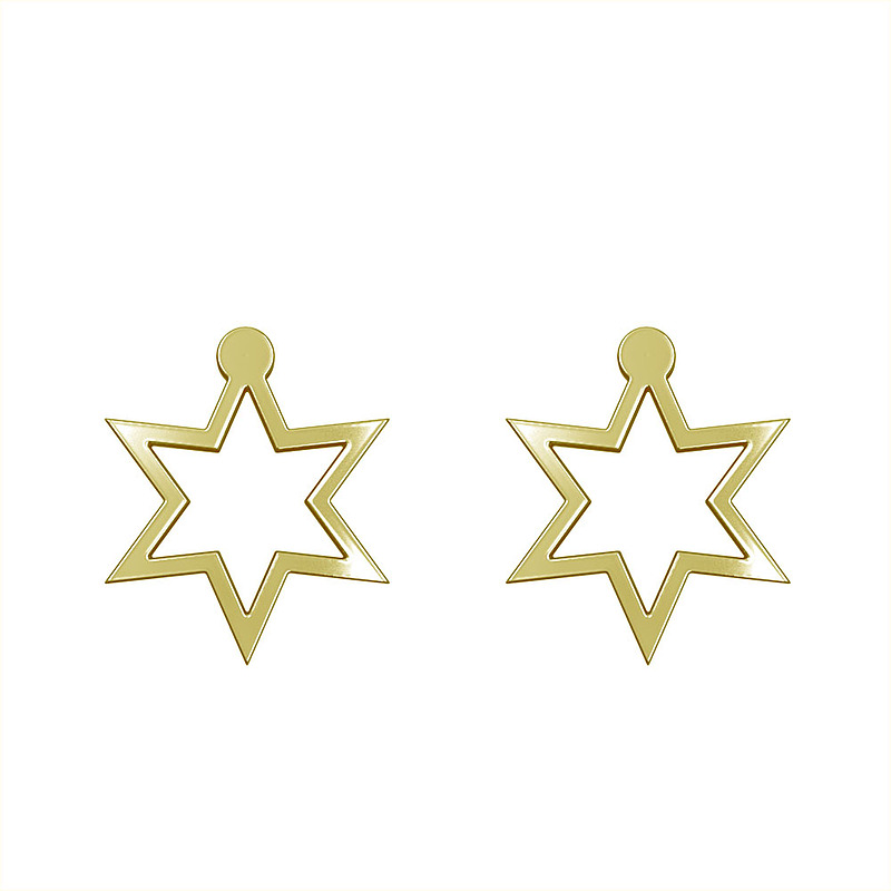 گوشواره طلا مدل ستاره کد GA15570
