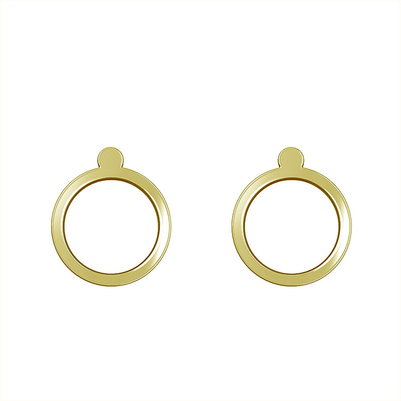گوشواره طلا مدل دایره کد GA16260