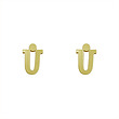 گوشواره طلا مدل حرف U کد GA16647