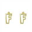 گوشواره طلا مدل حرف F کد GA16686
