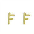 گوشواره طلا مدل حرف F کد GA16786