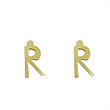 گوشواره طلا مدل حرف R کد GA16852