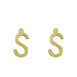 گوشواره طلا مدل حرف S کد GA16853