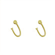 گوشواره طلا مدل حرف U کد GA17037