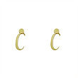 گوشواره طلا مدل حرف C کد GA17045