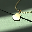 گردنبند طلا 18 عیار زنانه مدوپد مدل قاب کد P1104