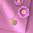گردنبند طلا 18 عیار زنانه مدوپد مدل لوزی کد SS1133