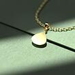 گردنبند طلا 18 عیار زنانه مدوپد مدل اشک کد QQ1133