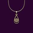 گردنبند طلا اشک  18 عیار  کد NN1195