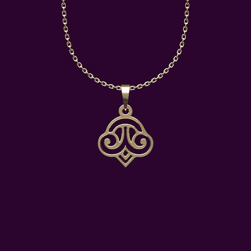 گردنبند طلا هندسی 18 عیار  کد NN1085