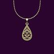گردنبند طلا اشک 18 عیار  کد NN1092