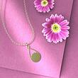 گردنبند طلا اشک 18 عیار  کد PP1129