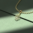گردنبند طلا 18 عیار زنانه مدوپد مدل هندسی کد R1143