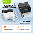 BAVIN Custom PC009 22.5W 10000mAh Super Charging Portable Mini Outdoor Travel Cell Mobile Phone USB Cable Power Bank پاور بانک ۱۰۰۰۰میلی آمپر باوین