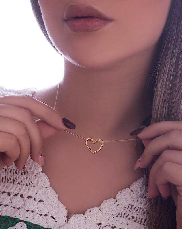 گردنبند ماری یک‌میل قلب