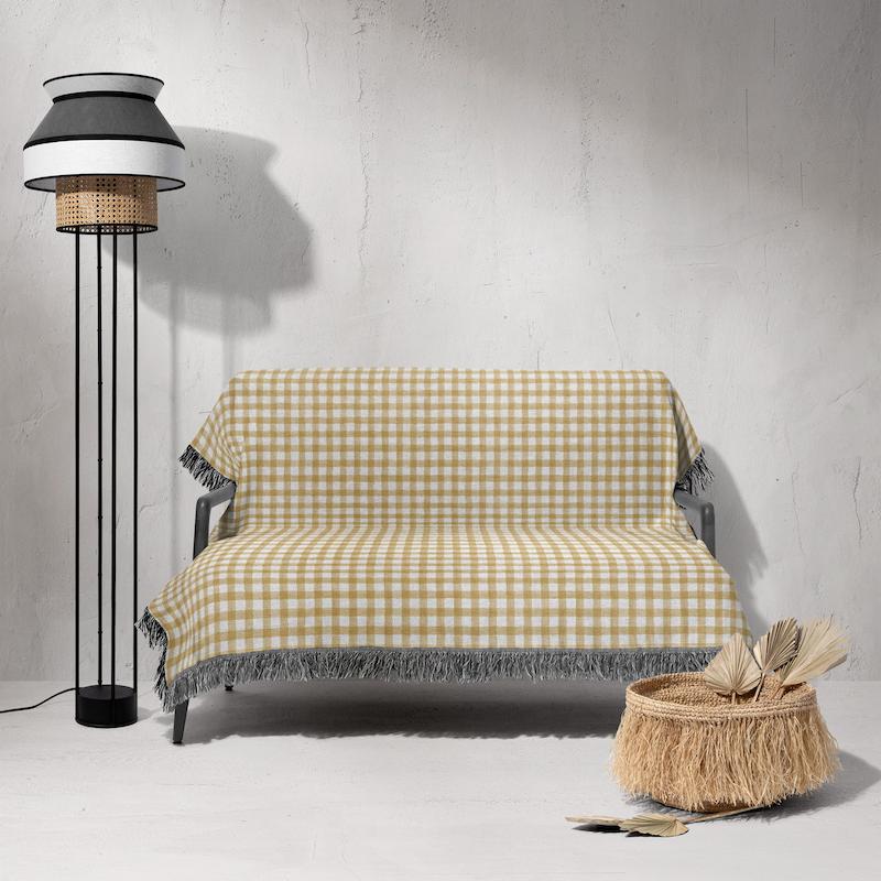 شال مبل ساده ریشه دار 65