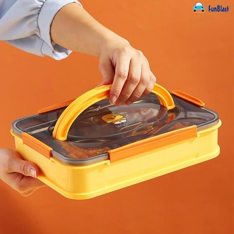 ظرف غذا استیل طرح جوجه Lunch box 