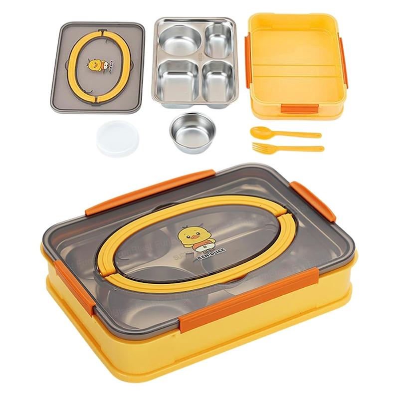 ظرف غذا استیل طرح جوجه Lunch box 