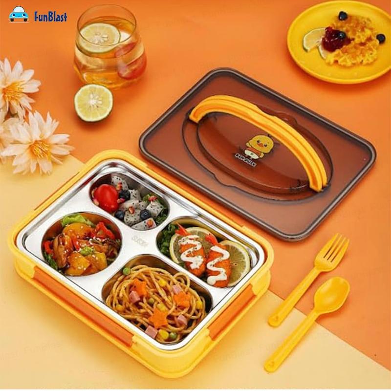 ظرف غذا استیل طرح جوجه Lunch box 