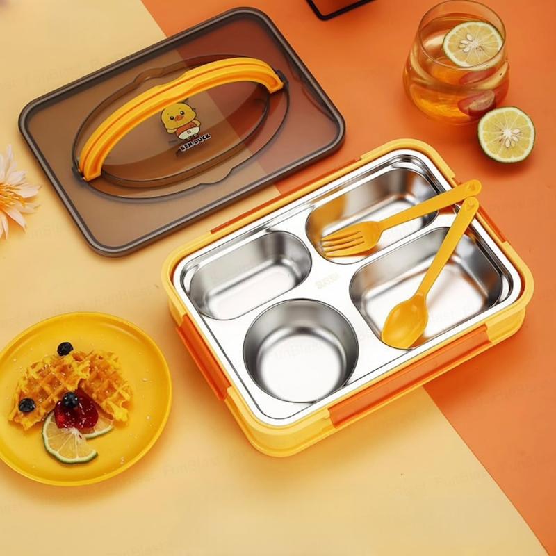 ظرف غذا استیل طرح جوجه Lunch box 