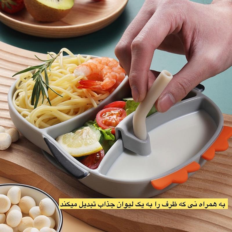 ظرف غذا سیلیکونی کودک طرح پنگوئن