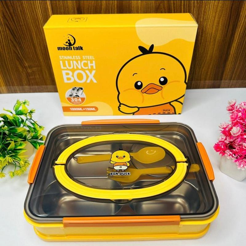 ظرف غذا استیل طرح جوجه Lunch box 