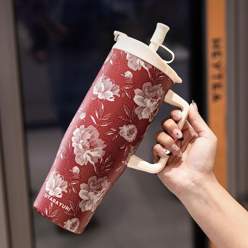 تراول ماگ‌ ۱۲۰۰ میل طرح گل برجسته برند سیتارایوری