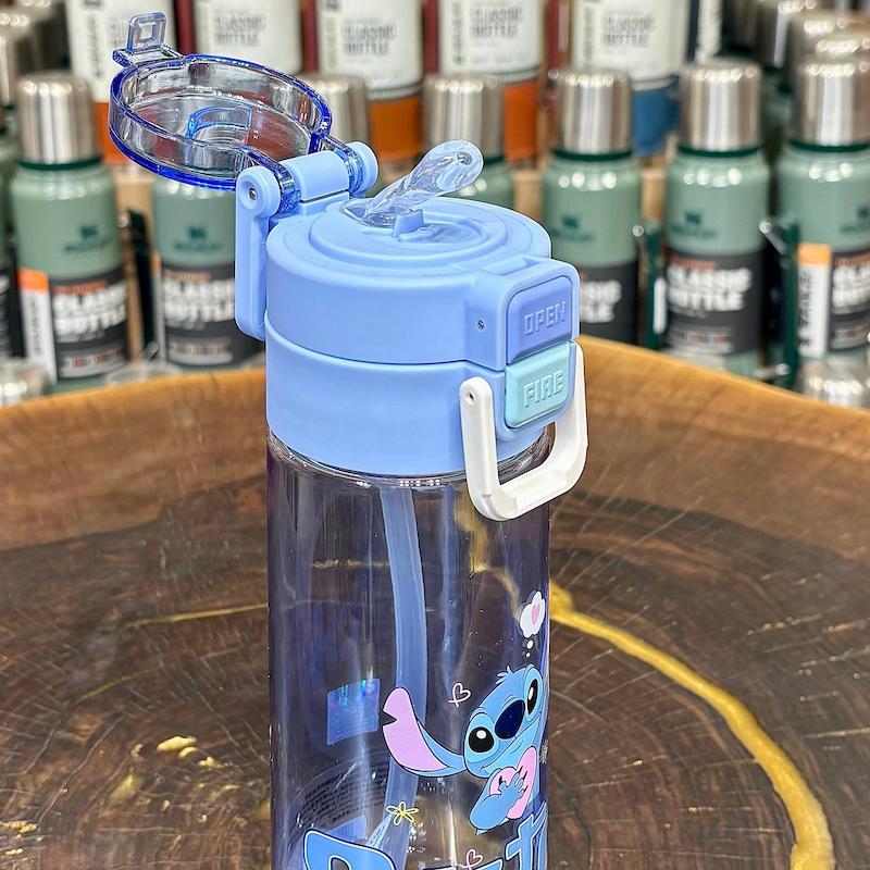 قمقمه دو حالته اورجینال استیچ STITCH حجم 560 میل BPA FREE | بطری آب کودک نی‌دار و آسان‌نوش ضد نشتی