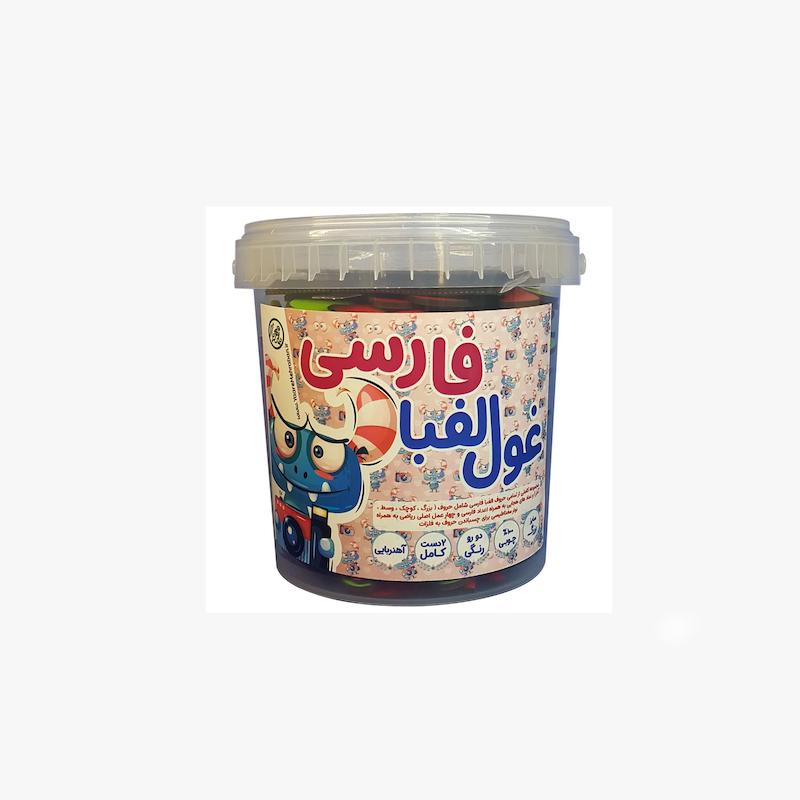 غول الفبای فارسی, یار مهربان, آموزش الفبا فارسی, حروف چوبی درشت, کلمه سازی کودک, جمله سازی کودک, آموزش اعداد فارسی, اسباب بازی آموزشی کودک, حروف آهنربایی فارسی, بازی آموزشی الفبا