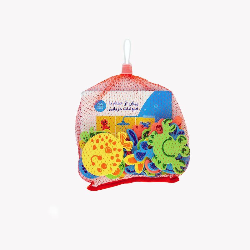  پیش از حمام فومی حیوانات دریایی, کتاب حمام کودک, خانه ادبیات, کتاب کار کودک, اسباب بازی حمام, حیوانات دریایی فومی, بازی حمام, قطعات فومی کودک, ماز و رنگ آمیزی, کتاب آموزشی کودک
