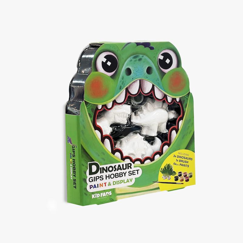  ست دایناسور گچی, Dinosaur Gips Hobby Set, بازی ساخت دایناسور, رنگ آمیزی دایناسور, کیت هنری کودک, بازی خلاقانه کودک, کاردستی کودک, اسباب بازی فکری, Kidfans