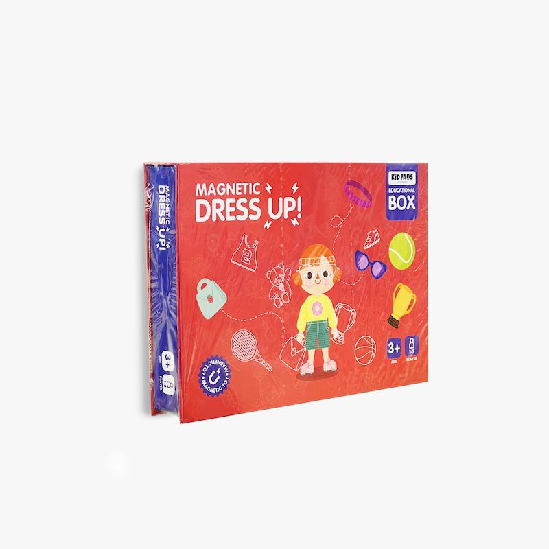  Magnetic Dress Up, بازی مگنتیک درس آپ, بازی آهنربایی کودک, بازی فکری کودک, بازی خلاقانه کودک, اسباب بازی کودک, بازی طراحی لباس, بازی یک تا دو نفره, اسباب بازی ۳ سال به بالا