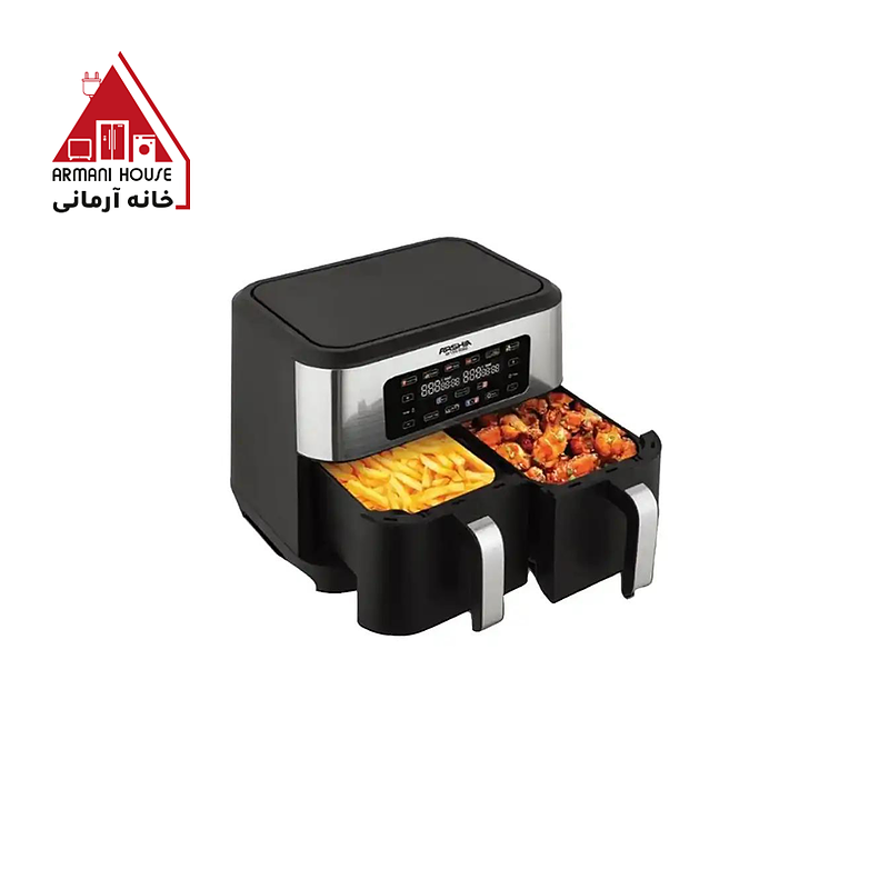 سرخ کن دوقلو عرشیا مدل AF155 3060 ا ARSHIA AF155-3060 TWIN AIR FRYER