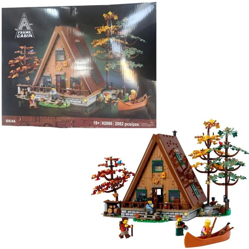 لگو ساختنی کریتور کلبه چوبی 2082 قطعه آیتم Frame Cabin 92886