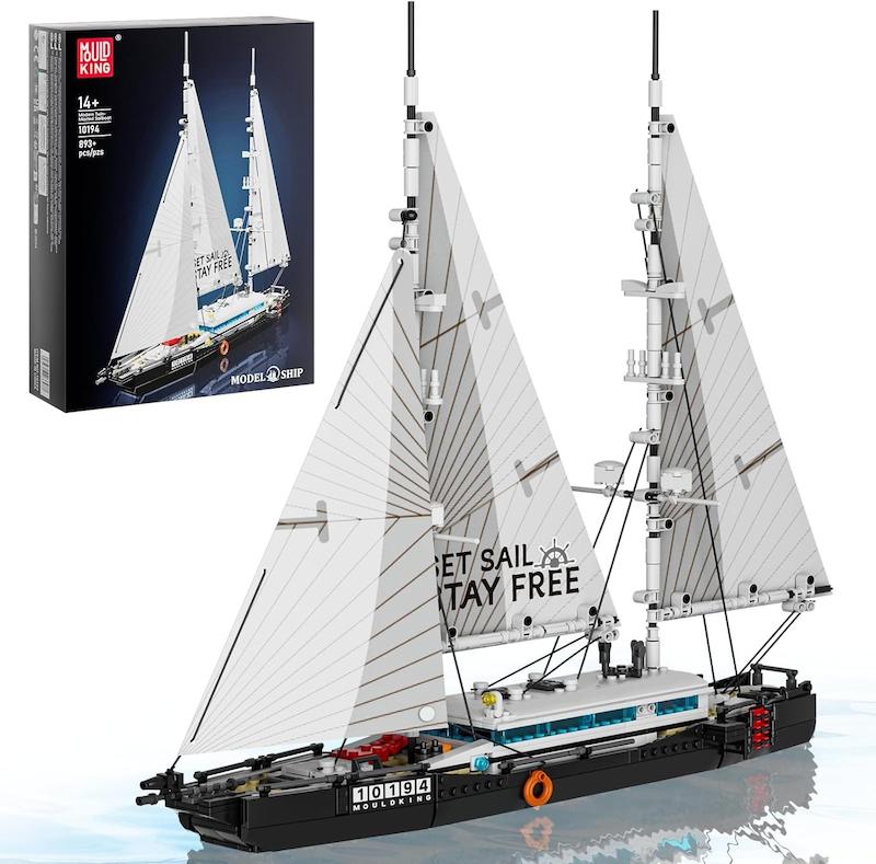 لگو قایق تفریحی بادبان دار 893 قطعه مولدکینگ مدل Mouldking 10194