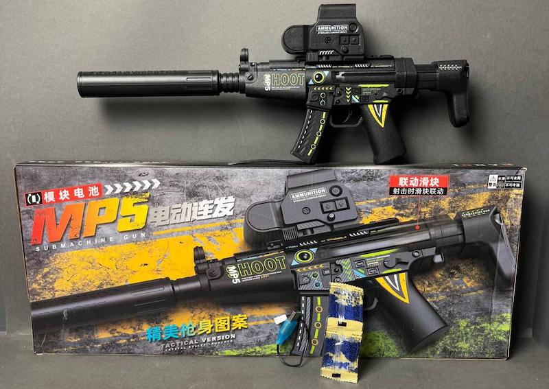 اسباب بازی تفنگ تیر ژله ای MP5 برند HANDI آیتم 243