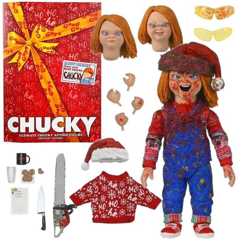اکشن فیگور چاکی Chucky کریسمسی با سر و دست اضافه