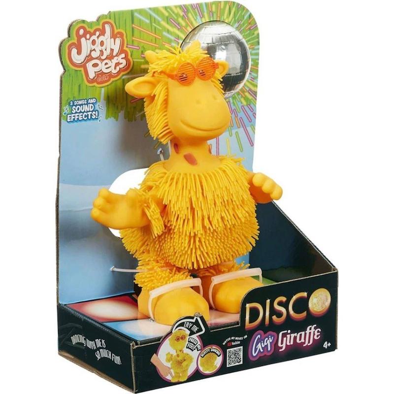 عروسک زرافه رقاص اورجینال جیگلی پترز مدل Disco Giraffe