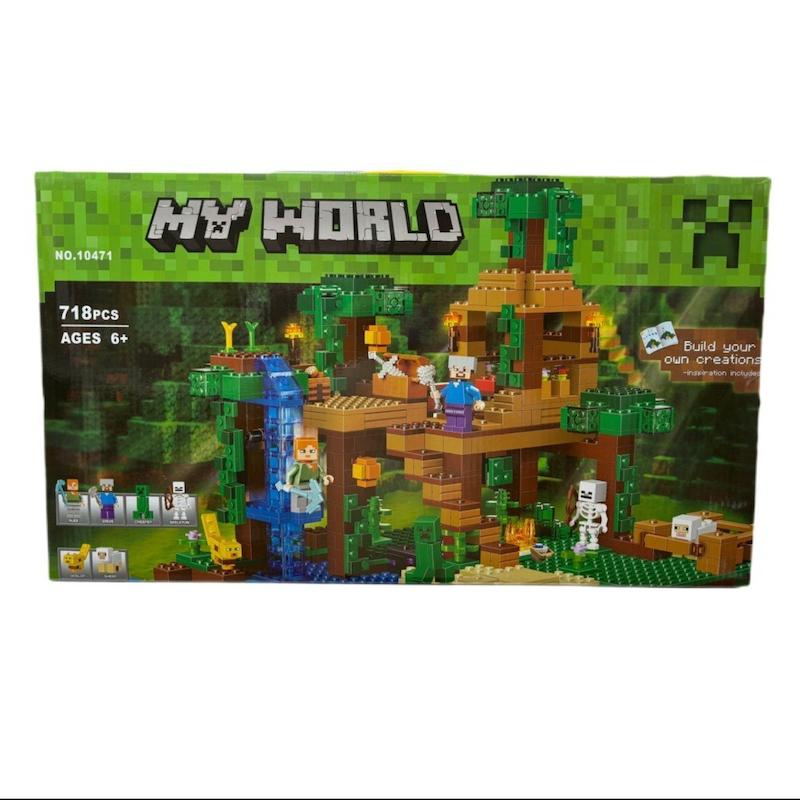 لگو ساختنی ماینکرافت 718 قطعه  مدل My world آیتم 10471