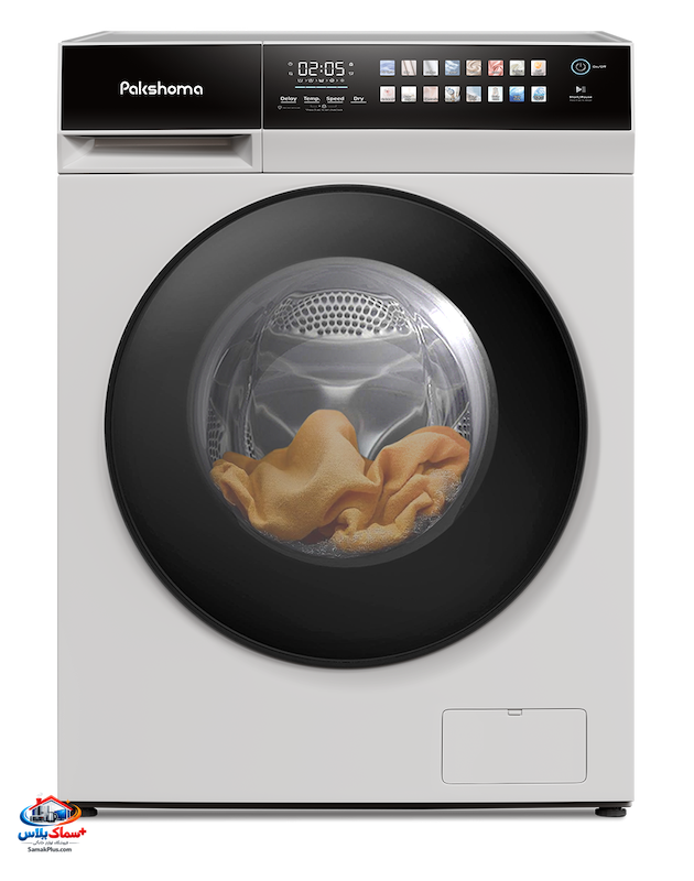 قیمت و خرید لباسشویی پاکشوما X106 ظرفیت 10 کیلو با خشک‌کن و دور موتور 1400 RPM