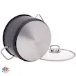 قیمت و خرید سرویس قابلمه 7 پارچه کاراجا (Karaca) ترکیه اصل رنگ نوک مدادی – گرانیتی نچسب با درب پیرکس و طراحی مدرن