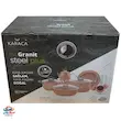 سرویس قابلمه 12 پارچه کاراجا (Karaca) ترکیه اصل رنگ بنفش – گرانیتی نچسب با درب پیرکس و طراحی لوکس