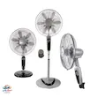 پنکه سه کاره ریموت‌دار سانی مدل DWS-3600 | پنکه ایستاده، رومیزی و دیواری 50 وات با 12 پره و کنترل از راه دور