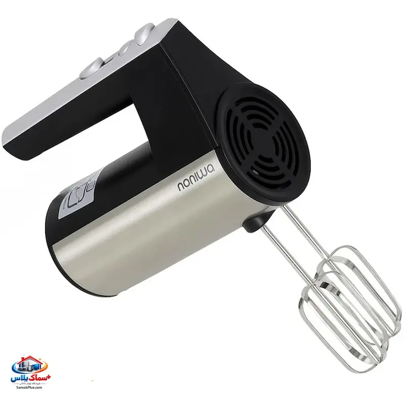 خرید همزن دستی نانیوا مدل N-644 | همزن برقی 5 سرعته با 4 سری استیل | Naniwa Hand Mixer N-644