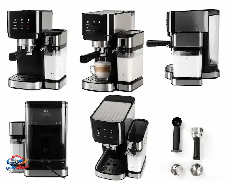 اسپرسوساز اتومات بلک کوکر مدل ZM2750 | فشار 20 بار، توان 1350 وات، مخزن شیر و کف‌ساز اتوماتیک حرفه ای لاته و کاپوچینو