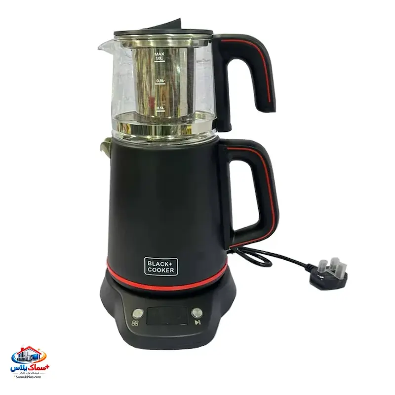 خرید چای ساز بلک کوکر مدل BC-020 | چای ساز استیل 2200 وات با قابلیت تنظیم دما و دم‌آوری انواع چای و دمنوش
