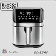 خرید سرخ کن بدون روغن 10 لیتری بلک کوکر مدل BC-85AF | هواپز دیجیتال دو المنت با آب‌پاش و فناوری گردش هوای سریع
