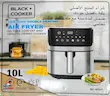 خرید سرخ کن بدون روغن 10 لیتری بلک کوکر مدل BC-85AF | هواپز دیجیتال دو المنت با آب‌پاش و فناوری گردش هوای سریع