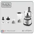 خرید غذاساز چندکاره بلک کوکر مدل BC-FP344 | غذاساز قدرتمند 800 وات با عملکرد چندمنظوره